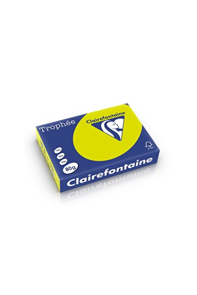 Clairefontaine Hârtie A4 80 g/m² culoare intensă fluo 500 coli/reamă verde fluo