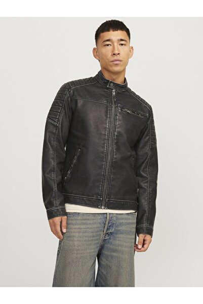 Jack & Jones Kunstlederjacke Kunstlederjacke
