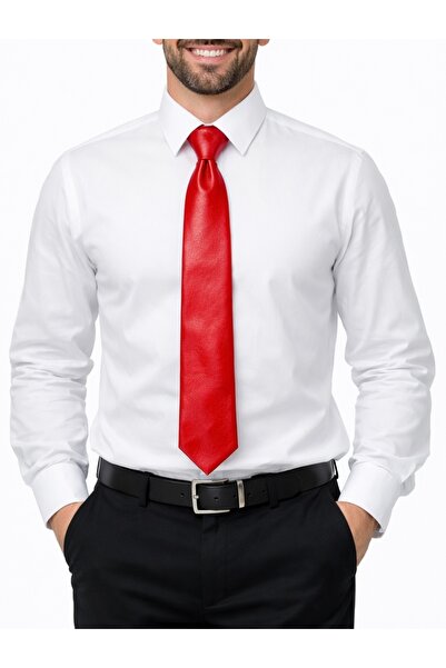 Mocikon Genuine Leather Unisex Slim Tie Custom Made