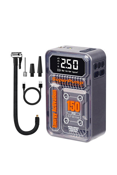 suitu Mini compresor auto portabil, chip AI, wireless, acumulator 7.4V, 150 P...