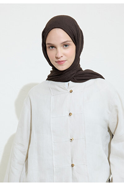Freshscarfs Kahve Çekirdeği Modal Krinkıl Şal
