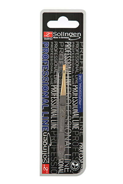 Solingen ملقط مسطح ذو طرف ذهبي