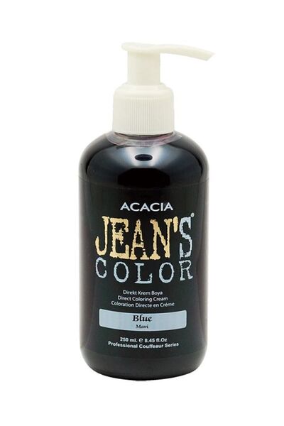 jeans color Amonyaksız Mavi Renkli Saç Boyası 250 ml Kokusuz Su Bazlı Blue Hair Dye