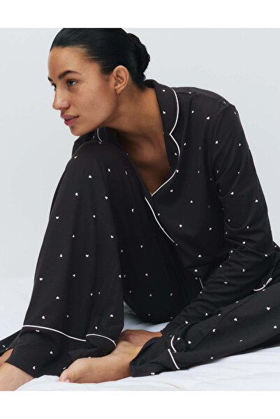 Marks & Spencer Soft Touch Desenli Pijama Takımı