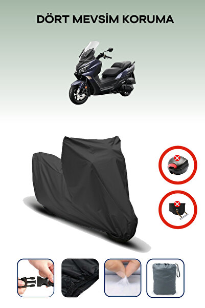 Breen Sym Joymax Z Plus 250 Siyah Su Geçirmez Motosiklet Brandası Arka Çanta ...