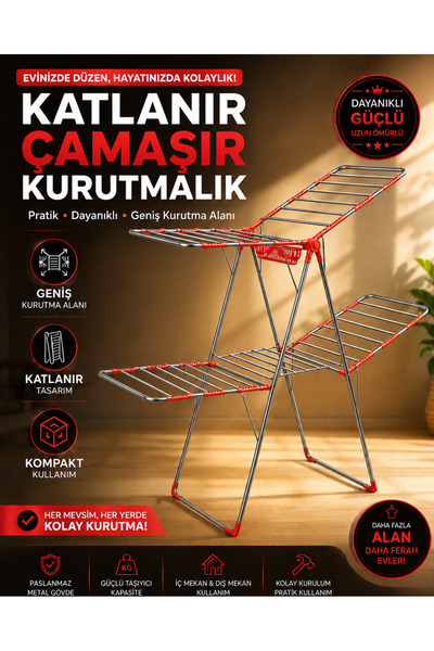 NOKHBA Çamaşır Kurutmalık Hugo Nk-542
