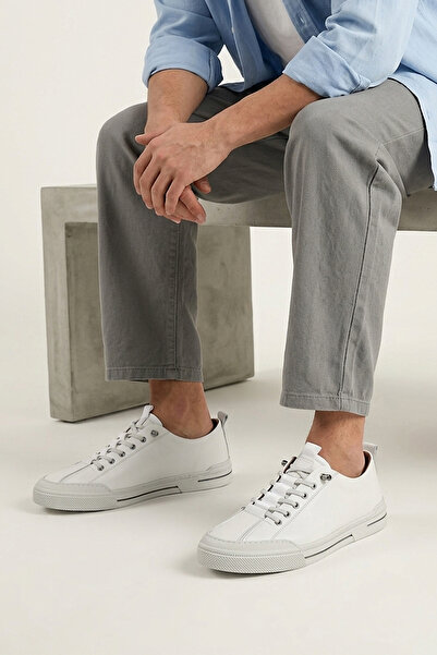 Ziya , Men's Genuine Leather Shoes 1611040Zy2510 White