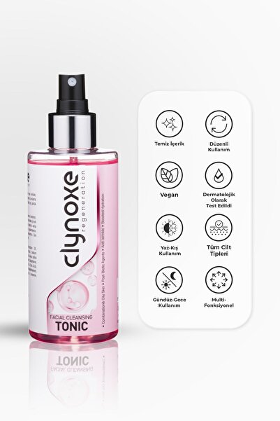 Glou Clynoxe Facial Cleansing Tonic ,Kırışıklık Karşıtı Arındırıcı Yüz Ve Mak...