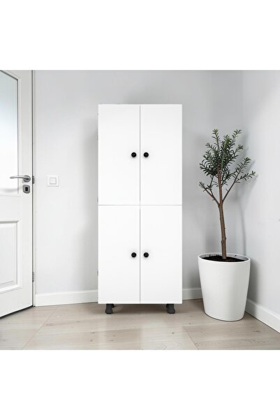 zerkaconcept Mobilyahome Tamamı Mdf 6 Raflı Çok Amaçlı Mutfak Banyo Ayakkabıl...