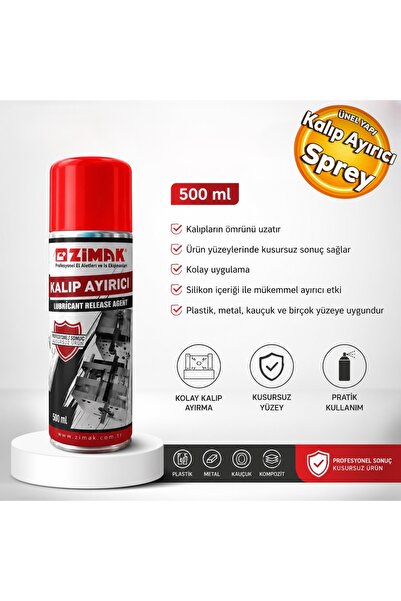 zimak Kalıp Ayırıcı Sprey Silikon 500 ml