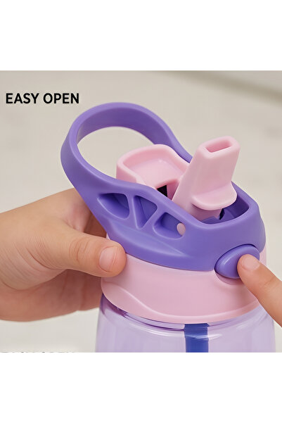 StarMarz Plastic Sipper Water Bottle - Shark Pink - 480 ml - WB002PUR