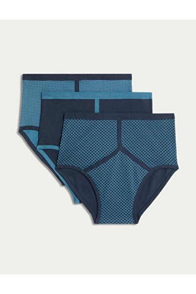 Marks & Spencer 3'lü Cool & Fresh™ Brief Seti