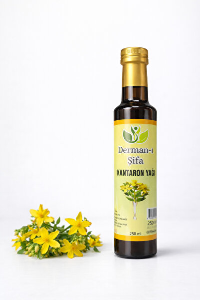 Derman-ı Şifa زيت نبتة سانت جونز 250 مل زجاجة زجاجية قابلة للشرب (محصول جديد)