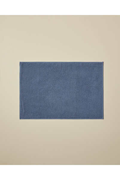 English Home Prosop de picioare din bumbac Sandy Stripe 50x70 cm Albastru închis