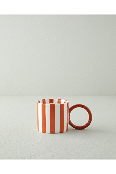 English Home Boldy Lines New Bone China Kupa 350 ml Turuncu
