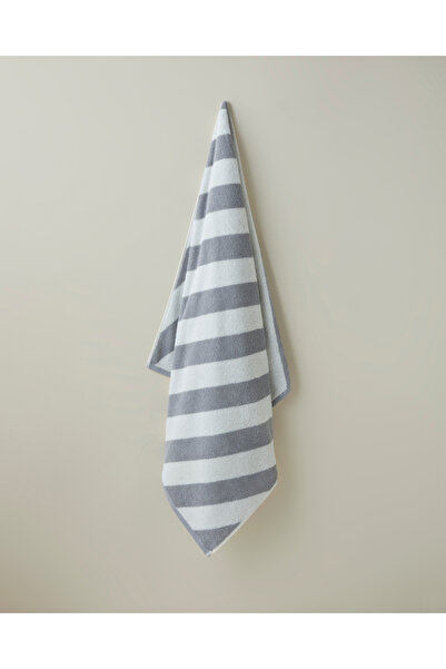 English Home Diagonal Pamuk Banyo Havlusu 90x150 cm Gri