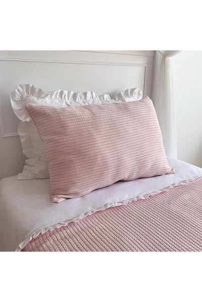PAMUKA Set Pike cu model tricotat pentru o singură persoană - Roz deschis