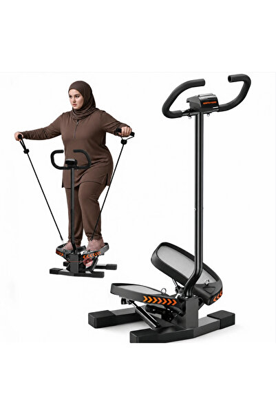 UUKEE Mini Stepper Machine with Handlebar, 350 LBS Home Workout Stepper with ...