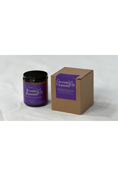 natura Qandil- %100 Doğal Soya Wax Yaseminli Lavantalı Mum