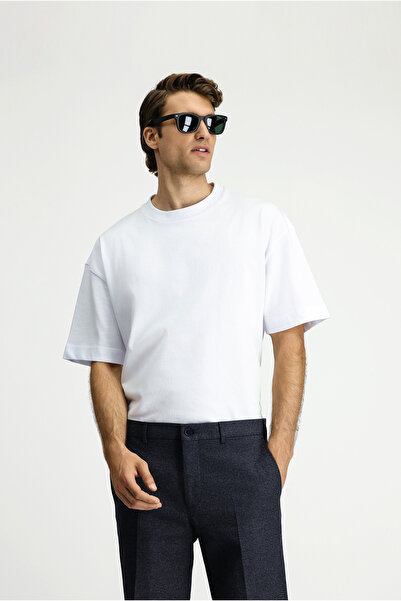 Kiğılı Μπλουζάκι με λαιμόκοψη oversized Extra Comfortable Cut Βαμβάκι