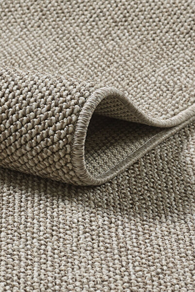 Anaska Home Modern Desenli Kahverengi Sisal Yumuşak Jüt Halı Oturma Odası Hal...