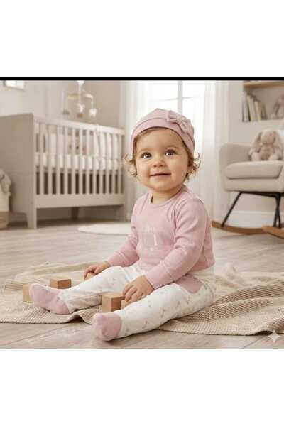 andywawa Ac26086 Mon Petit Amour 3-Piece Bodysuit Pink