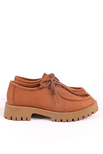 Hayati Arman Women's Genuine Leather Daily Casual Shoes Fındık