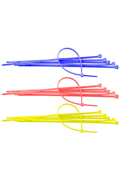 SAPİSELCO Colier din plastic colorat 100 buc 280 x 4,5 mm Albastru 280 mm 4,5 mm