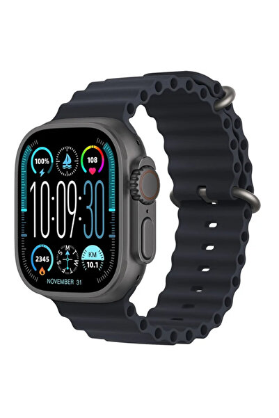 KEQIWEAR KW23 Ultra 3 3in1 Multi-Function Smartwatch with Ocean Band Strap, B...
