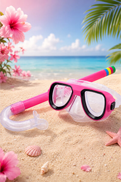 Janva Sea Pool Swimming Set Goggles and Snorkel Set (1 Piece) (for Children a...