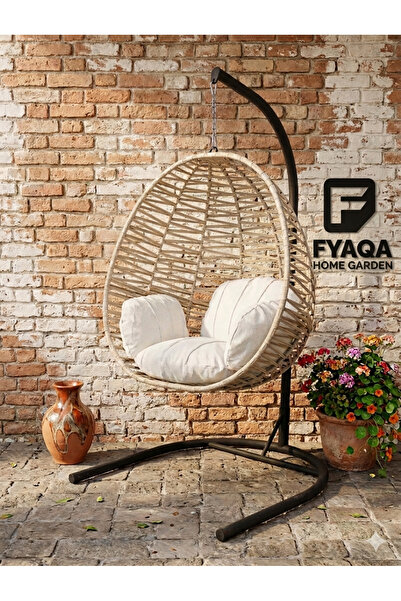 FYAQA HOME Armut salıncak Tek kişilik makrome ip salıncak
