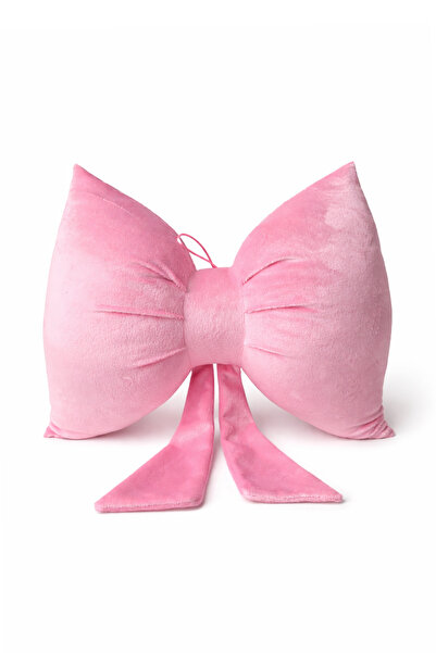 Ecrou Fiyonk Kırlent, Dekoratif Yastık Yastık Pembe 35 cm