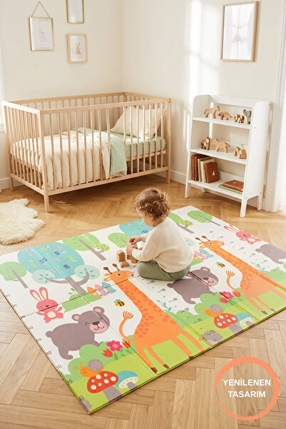 Decomia Home Çift Taraflı Katlanabilir Eğitici & Eğlenceli Çocuk Oyun Halısı ...