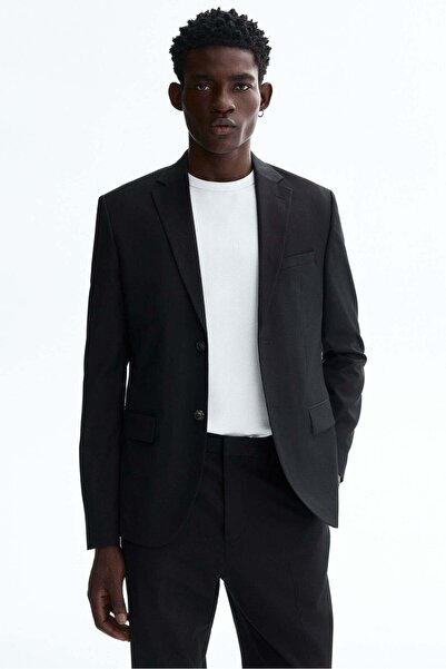 H&M سترة عادية ذات صف واحد من الأزرار