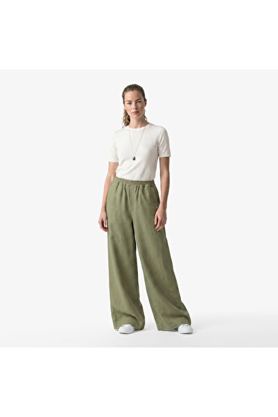 Lacoste Kadın Relaxed Fit Haki Pantolon