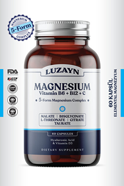 LUZAYN MAGNEZYUM 5 - Form Yüksek Mineral COMPLEX ( BİSGLİSİNAT, SİTRAT, MALAT...
