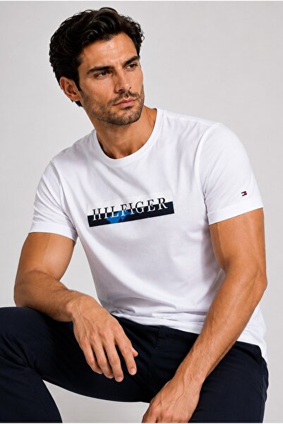 Tommy Hilfiger Camo Grafik Logolu PAMUKLU TSHİRT