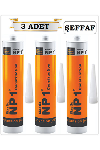 NP1 MS POLİMER SİLİKON (ŞEFFAF 3 ADET) SIZDIRMAZ İZOLASYON YAPIŞTIRICI 290 ML