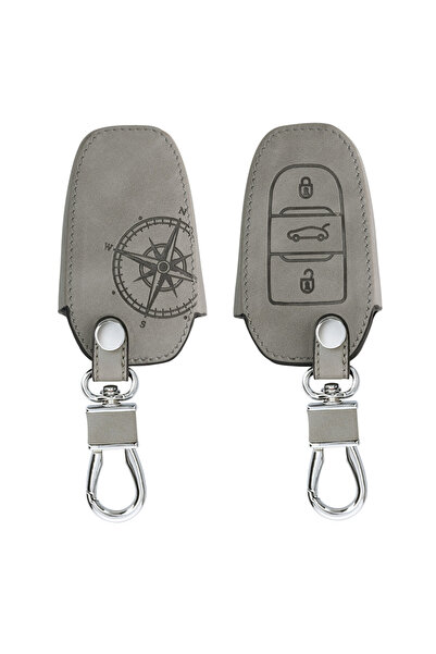 KWmobile Carcasă cheie auto pentru Peugeot / Citroen - 3 butoane - Keyless Go...
