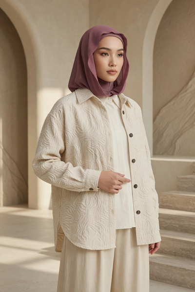 Aisha's Design Boneta din bumbac pieptănat cu glugă din șifon, cu caracterist...