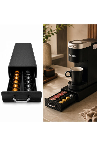 PROCART Sertar pentru depozitarea capsulelor de cafea, compatibil cu K-Cup și...