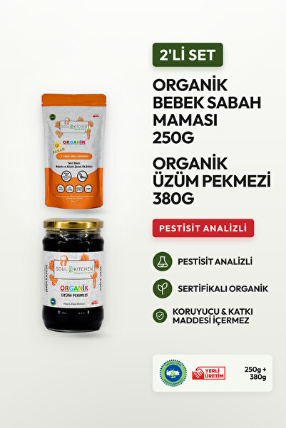 Soul Kitchen Organik Ürünler Organik Sabah Maması B1 Vitaminli ** Organik Üzü...