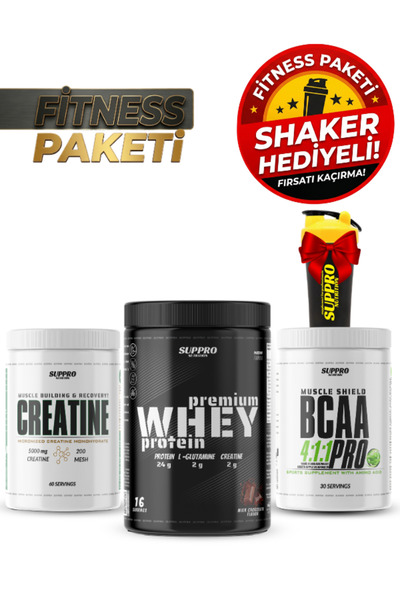 Suppro Nutrition Fitness Paketi Whey Protein - Creatin - Bcaa