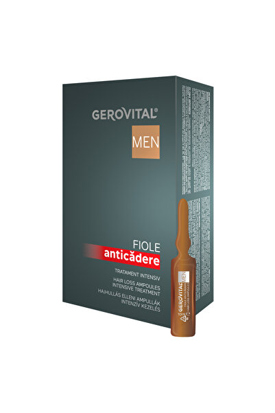 GEROVITAL Fiole pentru tratament intensiv împotriva căderii părului pentru bă...