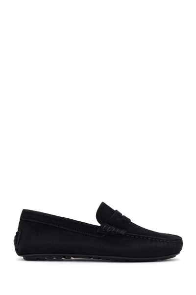 Derimod Erkek Siyah Süet Deri Loafer 26SFD632310
