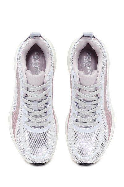 Derimod Zero Kadın Mor Bağcıklı Kalın Tabanlı Kumaş Sneaker 26PFE49546F