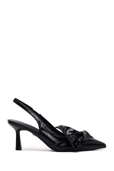 Derimod Kadın Siyah Arkası Açık İnce Topuklu Ayakkabı 26PFE497018
