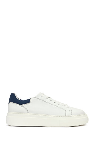 Derimod Erkek Beyaz Bağcıklı Deri Sneaker 25SFD612918