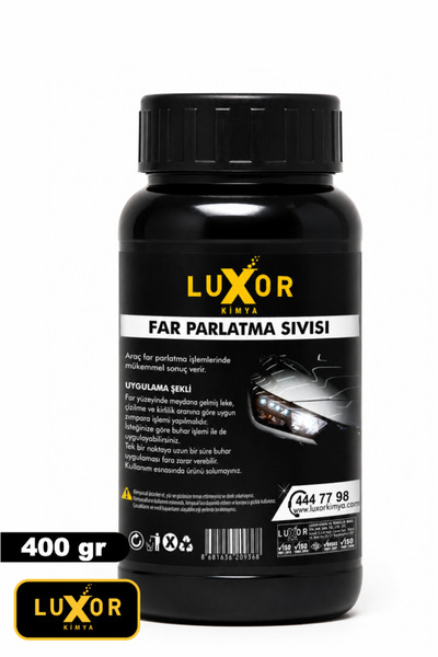 Luxor Kimya Far Parlatma Buharlı Far Parlatıcı Far Temizleme 400 Gr