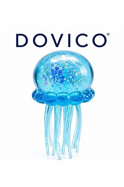 DoviCo Needoh Jelly Squishy Ahtapot | Simli Denizanası Squishy Oyuncak | Stre...